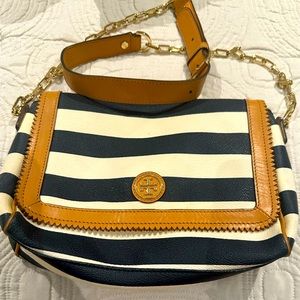 Tory Burch striped leather purse